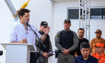 Caiado e Daniel entregam novo Batalhão da Polícia Militar em Posse